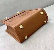 Fendi Mini Sunshine Shopper With Brown Leather Bag 8376A Size 13×6×18cm - 6