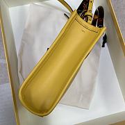 Fendi Mini Sunshine ShopperWith Yellow Leather Bag 8376A Size 13×6×18cm - 6