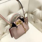 Valentino Garavani Vlogo Escape Tote Bag In Dusty Pink  SB1429 Size 31x25x15cm - 4