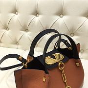 Valentino Garavani Vlogo Escape Tote Bag In Brown SB1429 Size 31x25x15cm - 3