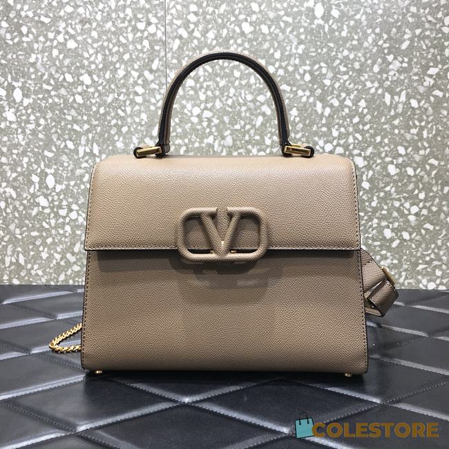 Valentino Vsling Grainy Calfskin Hand Bag VW2B0 Size 25x12x9cm - 1