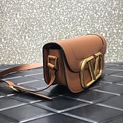 Valentino Garavani Supervee Crossbody Bag With Brown Calfskin WB0G0 Size: 26.5x9x16cm - 6