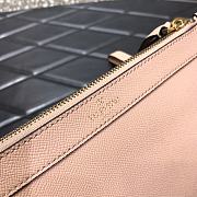 Valentino Garavani Vlogo Clutch Bag In Pink Hammered Leather Size: 25x16cm - 6
