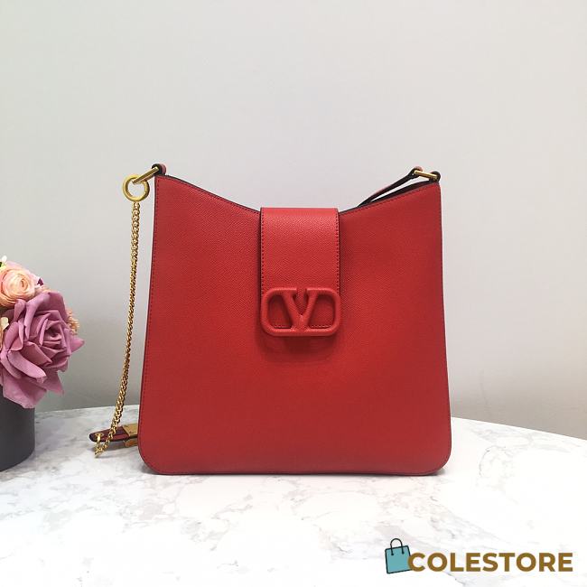 Valentino Vsling Handbag In Red Size: 31x8.5x29cm - 1
