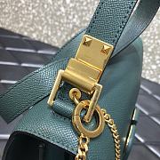 Valentino Garavani Small VSling Shoulder Bag In Blue UW2B0 Size: 22x11x17cm - 3