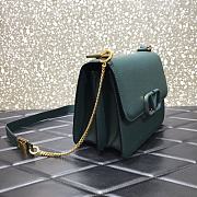 Valentino Garavani Small VSling Shoulder Bag In Blue UW2B0 Size: 22x11x17cm - 5