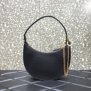 Valentino Vlogo Signature Mini Hobo Bag In Black Size 20x5x12cm - 3
