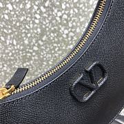 Valentino Vlogo Signature Mini Hobo Bag In Black Size 20x5x12cm - 6