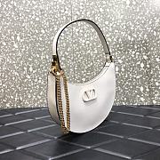 Valentino Vlogo Signature Mini Hobo Bag In White Size 20x5x12cm - 2