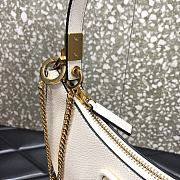 Valentino Vlogo Signature Mini Hobo Bag In White Size 20x5x12cm - 4
