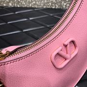Valentino Vlogo Signature Mini Hobo Bag In Pink Size 20x5x12cm - 6