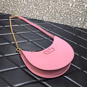 Valentino Vlogo Signature Mini Hobo Bag In Pink Size 20x5x12cm - 5