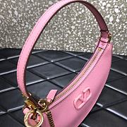 Valentino Vlogo Signature Mini Hobo Bag In Pink Size 20x5x12cm - 4