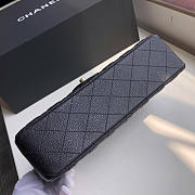 Chanel Classic Flap Bag Golden Chain In Black Size 25cm - 6