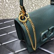 Valentino Small Garavani VLogo Signature With Blue Calfskin UW0P0 Size 22x11x17cm - 5