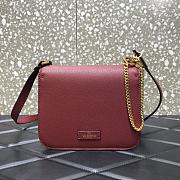 Valentino Small Garavani VLogo Signature With Wine Red Calfskin UW0P0 Size 11x6x10cm - 2