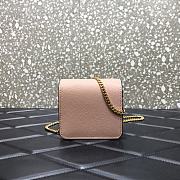 Valentino Small Garavani VLogo Signature With Pink Calfskin UW0P0 Size 11x6x10cm - 5
