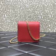 Valentino Small Garavani VLogo Signature With Red Calfskin UW0P0 Size 11x6x10cm - 6