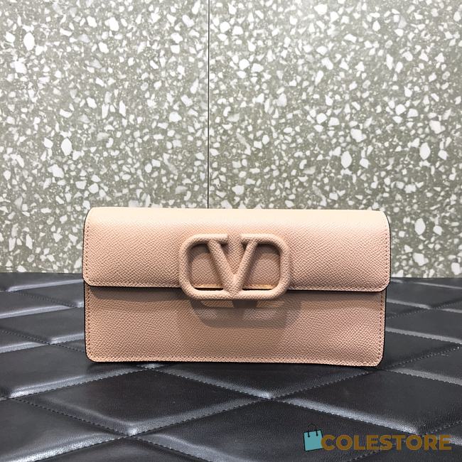 Valentino Garavani Mini Vlogo Crossbody Bag In Pink WP0S9 Size 20x5.5x10cm - 1