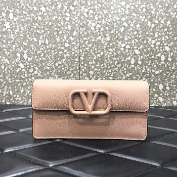 Valentino Garavani Mini Vlogo Crossbody Bag In Pink WP0S9 Size 20x5.5x10cm