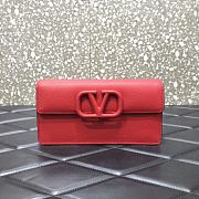 Valentino Garavani Mini Vlogo Crossbody Bag In Red WP0S9 Size 20x5.5x10cm - 1