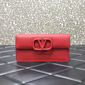 Valentino Garavani Mini Vlogo Crossbody Bag In Red WP0S9 Size 20x5.5x10cm