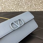 Valentino Garavani Mini Vlogo Crossbody Bag In Blue WP0S9 Size 20x5.5x10cm - 6