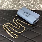 Valentino Garavani Mini Vlogo Crossbody Bag In Blue WP0S9 Size 20x5.5x10cm - 3