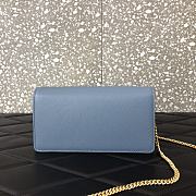 Valentino Garavani Mini Vlogo Crossbody Bag In Blue WP0S9 Size 20x5.5x10cm - 2
