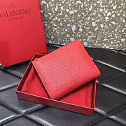 Valentino Garavani Vsling Wallet In Red WP0S9 Size: 11.5x3x10cm - 4