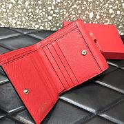 Valentino Garavani Vsling Wallet In Red WP0S9 Size: 11.5x3x10cm - 3
