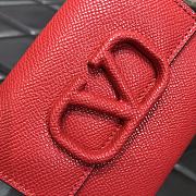 Valentino Garavani Vsling Wallet In Red WP0S9 Size: 11.5x3x10cm - 2