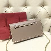 Valentino Garavani Rockstub Clutch In Grey WP026 28cm - 4