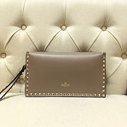 Valentino Garavani Rockstub Clutch In Grey WP026 28cm - 2