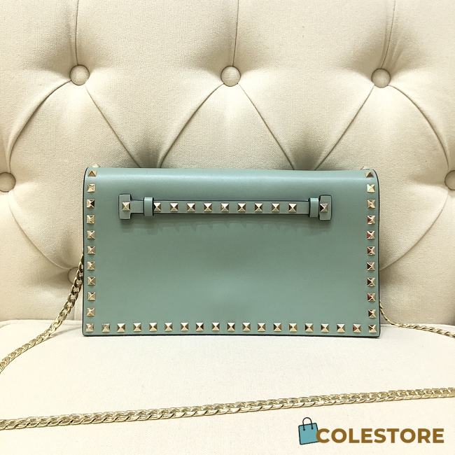 Valentino Garavani Rockstub Clutch In Blue WP026 28cm - 1
