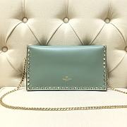 Valentino Garavani Rockstub Clutch In Blue WP026 28cm - 4