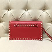 Valentino Garavani Rockstub Clutch In Red WP026 28cm - 1