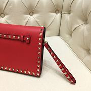 Valentino Garavani Rockstub Clutch In Red WP026 28cm - 6