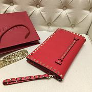 Valentino Garavani Rockstub Clutch In Red WP026 28cm - 2