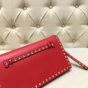 Valentino Garavani Rockstub Clutch In Red WP026 28cm - 3