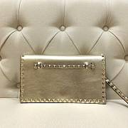 Valentino Garavani Rockstub Clutch In Light Gold WP026 28cm - 1
