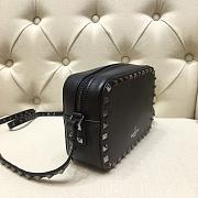 Valentino Camera Bag Plain Weave Calfskin Size 18x6x12cm - 5