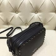 Valentino Camera Bag Plain Weave Calfskin Size 18x6x12cm - 4