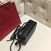 Valentino Camera Bag Plain Weave Calfskin Size 18x6x12cm - 3