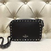 Valentino Camera Bag Plain Weave Calfskin Size 18x6x12cm - 2
