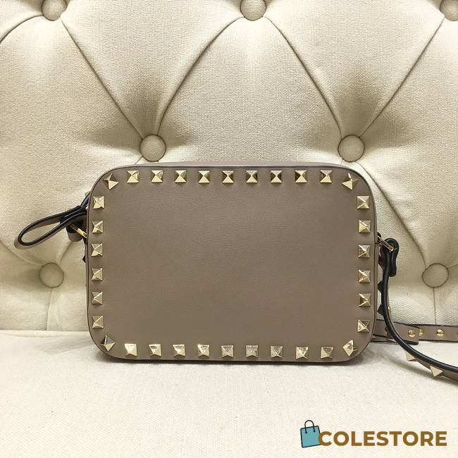 Valentino Camera Bag Plain Weave Calfskin In White Size 18x6x12cm - 1