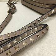 Valentino Camera Bag Plain Weave Calfskin In White Size 18x6x12cm - 6