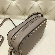 Valentino Camera Bag Plain Weave Calfskin In White Size 18x6x12cm - 4