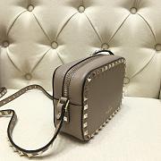 Valentino Camera Bag Plain Weave Calfskin In White Size 18x6x12cm - 3