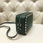 Valentino Camera Bag Plain Weave Calfskin In Green Size 18x6x12cm - 5